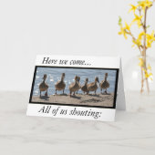 Carte Ducklings Funny Mothers Day Card (Fleur jaune)