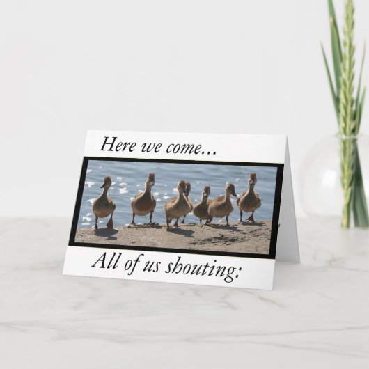 Carte Ducklings Funny Mothers Day Card (Devant)