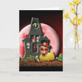 Carte Ducky À Oeil Rouge (Fleur jaune)