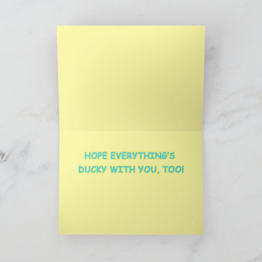 Carte DUCKY "VOUS MANQUANT" (Intérieur)