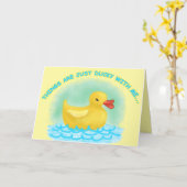 Carte DUCKY "VOUS MANQUANT" (Fleur jaune)
