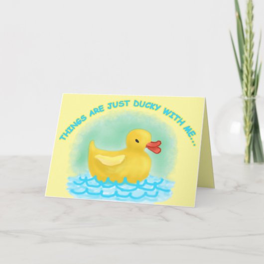 Carte DUCKY "VOUS MANQUANT" (Devant)