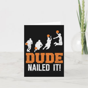 Carte Dude Nail It Cute Bysketbyll Jeu Vintage Byll S
