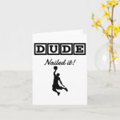 Carte Dude Nail It Ller Sketll (Fleur jaune)