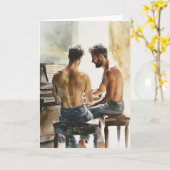 Carte Duet au piano Sunlight (Fleur jaune)