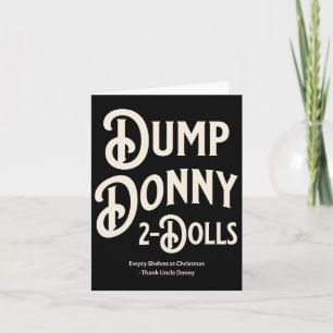Carte Dump Donny 2 poupées deux poupées Trump Tarifs Hum