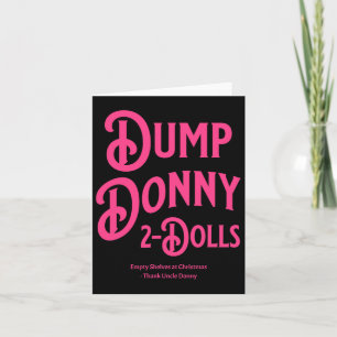 Carte Dump Donny 2 poupées deux poupées Trump Tarifs Hum