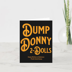 Carte Dump Donny 2 poupées deux poupées Trump Tarifs Hum