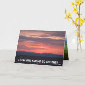 CARTE D'UN AMI À L'AUTRE (Fleur jaune)