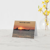 Carte d'un ami à un autre voyage sûr (Fleur jaune)