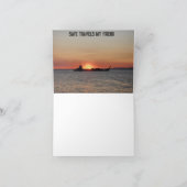 Carte d'un ami à un autre voyage sûr (Intérieur)