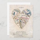 Carte d'un coeur de femmes (Devant / Derrière)