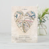 Carte d'un coeur de femmes (Debout devant)