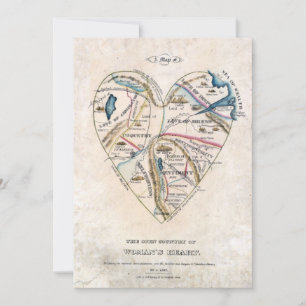 Carte d'un coeur de femmes