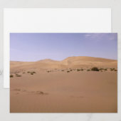 Carte Dune de sable de Gobi (Devant / Derrière)