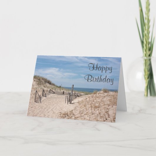 Carte Dunes de sable à la plage (Devant)
