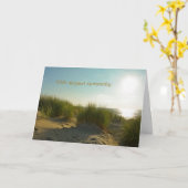 Carte Dunes de sable avec soleil - Avec profonde sympath (Fleur jaune)