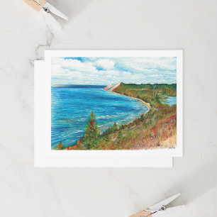 Carte Dunes du lac Michigan Parc national de Sleeping Be