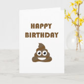 Carte Dunette mignonne drôle Emoji de partie de joyeux (Fleur jaune)