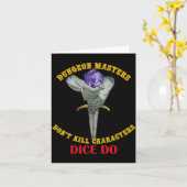 Carte Dungeon Masters Dont Kill Characters Dice Do  (Fleur jaune)