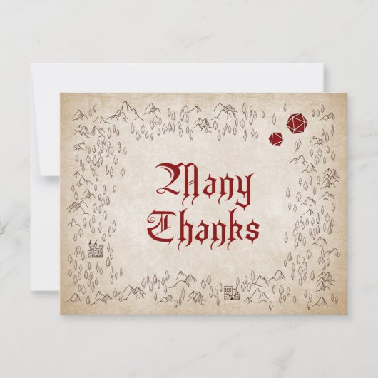 Carte Dungeon RPG Gamer Mariage (Devant)