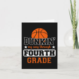 Carte Dunking My Way À travers le basket-ball de 4e anné