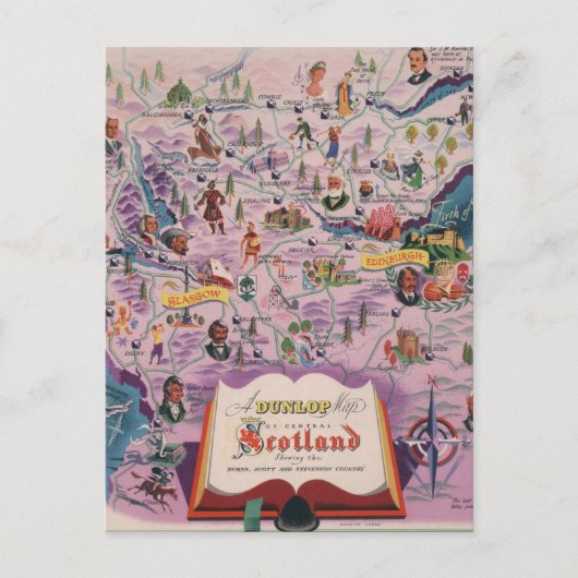 Carte Dunlop de l'Ecosse centrale (Devant)
