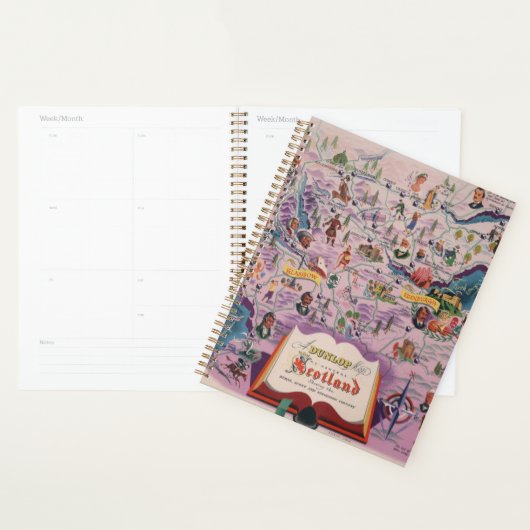 Carte Dunlop de l'Ecosse centrale (Devant avec enveloppe)