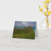 Carte Dunluce Castle Irlande du Nord (Fleur jaune)