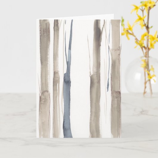 Carte Duo Tone Trees II (Fleur jaune)