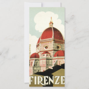 Carte Duomo à Florence Florence Italie Art Vintage voyag