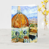 Carte Duomo - Florence Italie (Fleur jaune)