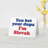 Carte Dupa slovaque 1 (Fleur jaune)