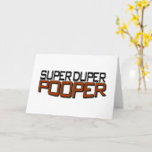 Carte Duper superbe Pooper (Fleur jaune)
