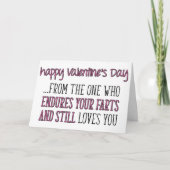 Carte Dure Your Farts, Funny Valentine's Day (Devant)