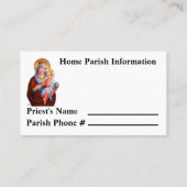 Carte d'urgence catholique (Dos)