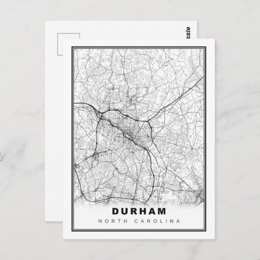Carte Durham (Devant / Derrière)