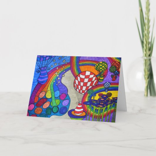 Carte d'usine d'arc-en-ciel (Devant)