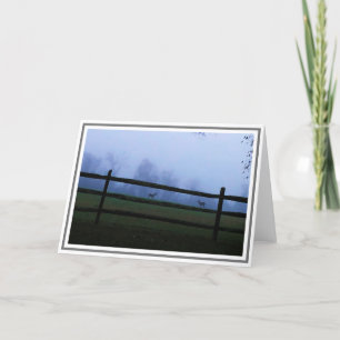 Carte Dusk à la campagne avec deux cerfs 