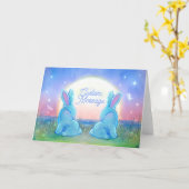 Carte Dusk Bunnies Customizable (Fleur jaune)