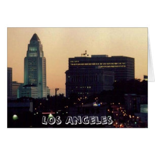 Carte Dusk de l'hôtel de ville de Los Angeles