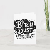 Carte Dust I Sprinkle That On Everything Cloud Shape  (Devant)