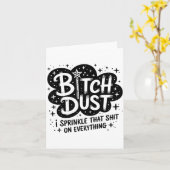 Carte Dust I Sprinkle That On Everything Cloud Shape (Fleur jaune)