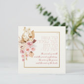 Carte Dust & Terracotta Boho Juif Hébreu Chuppah (Debout devant)