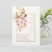 Carte Dust & Terracotta Boho Juif Hébreu Chuppah (Debout devant)