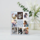 Carte Dusty Blue 8 Photo Collage Meilleure Maman Jamais (Debout devant)