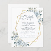 Carte Dusty Blue Détails (Devant / Derrière)