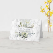 Carte Dusty Blue Eucalyptus Vert Merci Succulent (Fleur jaune)