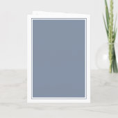 Carte Dusty Blue Photo Boy First Communion Thank You (Dos)