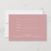 Carte Dusty Rose Eucalyptus Feuille certificat cadeau (Dos)
